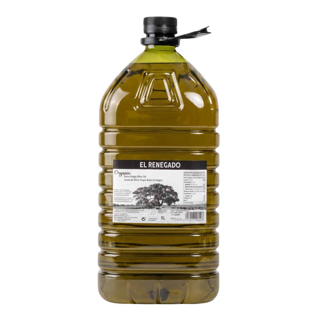 Extra Virgin Organic Olive Oil - EVOO El Renegado- 5L