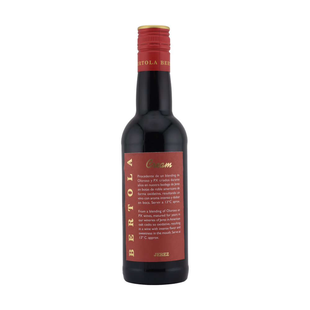 <p>Mahogany in colour. Full bodied and intense nose, semi-sweet to the palate with a vigorous strong sweetish finish. Nutty.</p> 