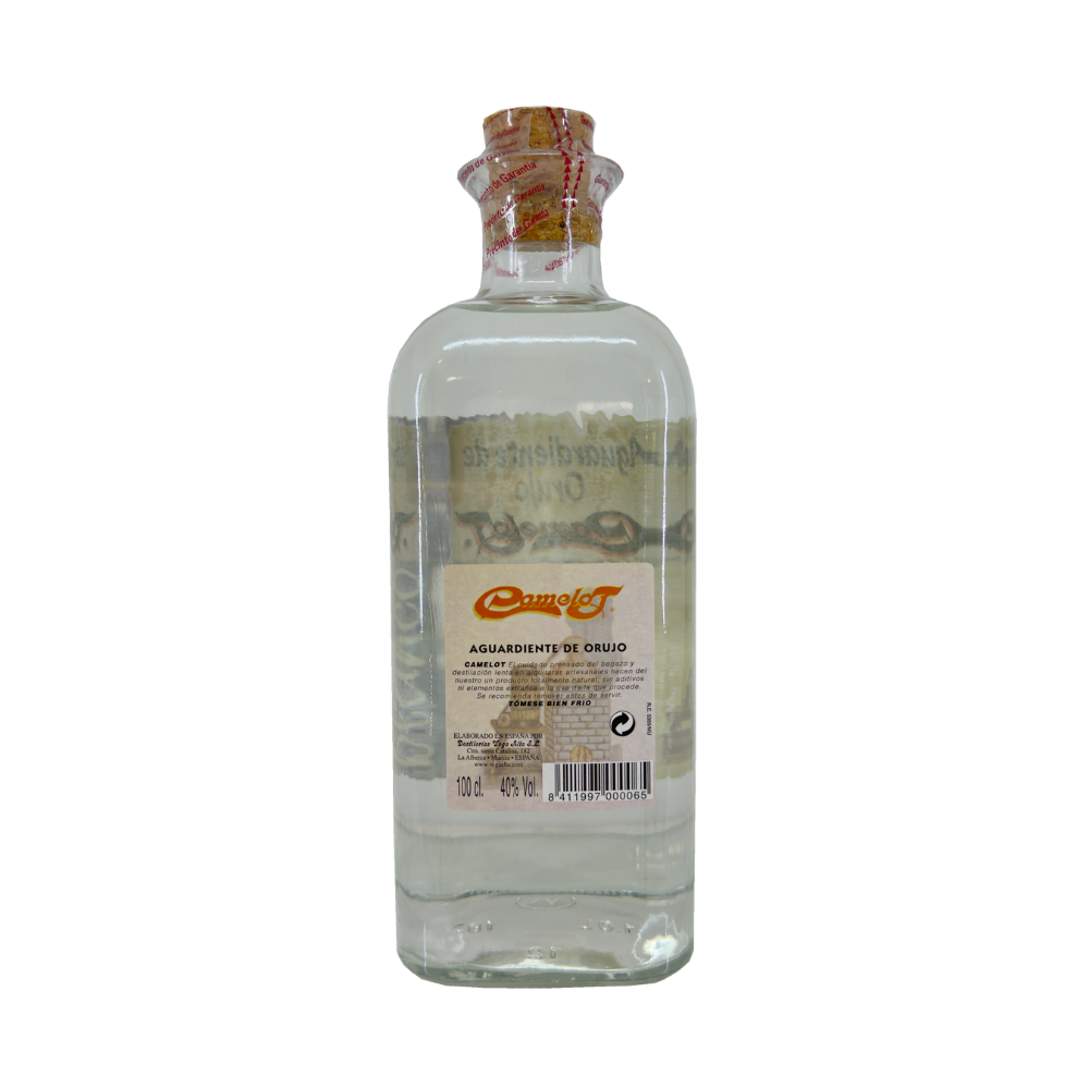 Aguariente de Orujo Blanco CAMELOT 40% 1 L