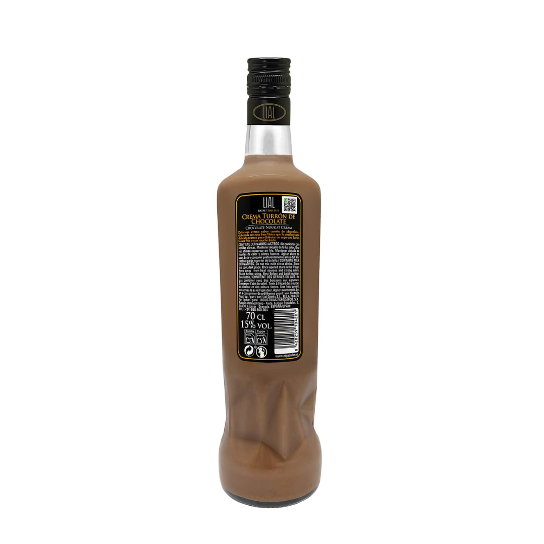 LIAL Licor Crema Turron de Chocolate/Chocolate Nougat Cream 15% 70cl