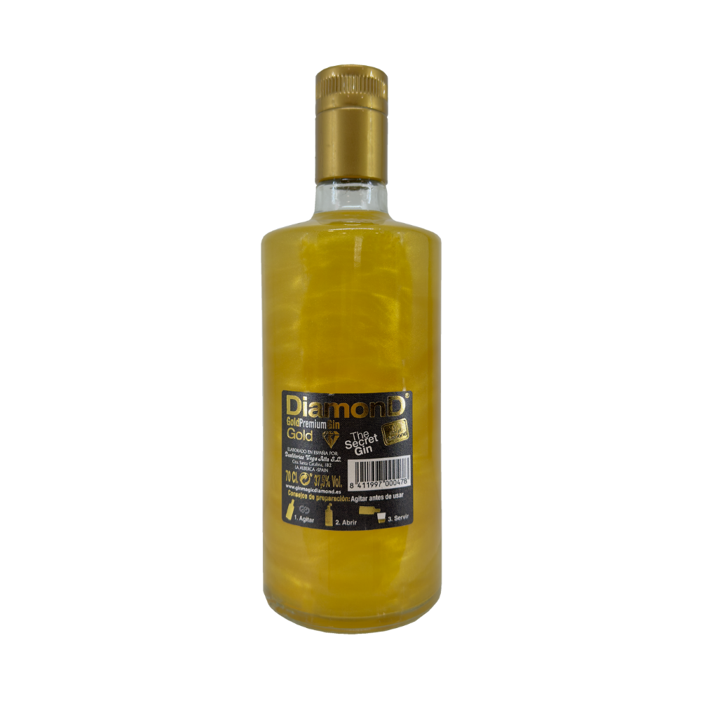 Gin Diamond Gold premium Gin 37.5%  70cl