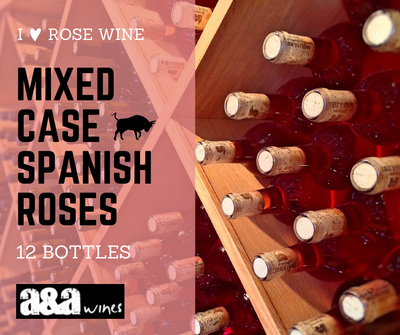 Vinhos rosés espanhóis de caixa mista (12 garrafas) 