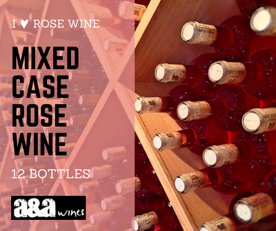 Vinhos rosés de caixa mista (12 garrafas) 