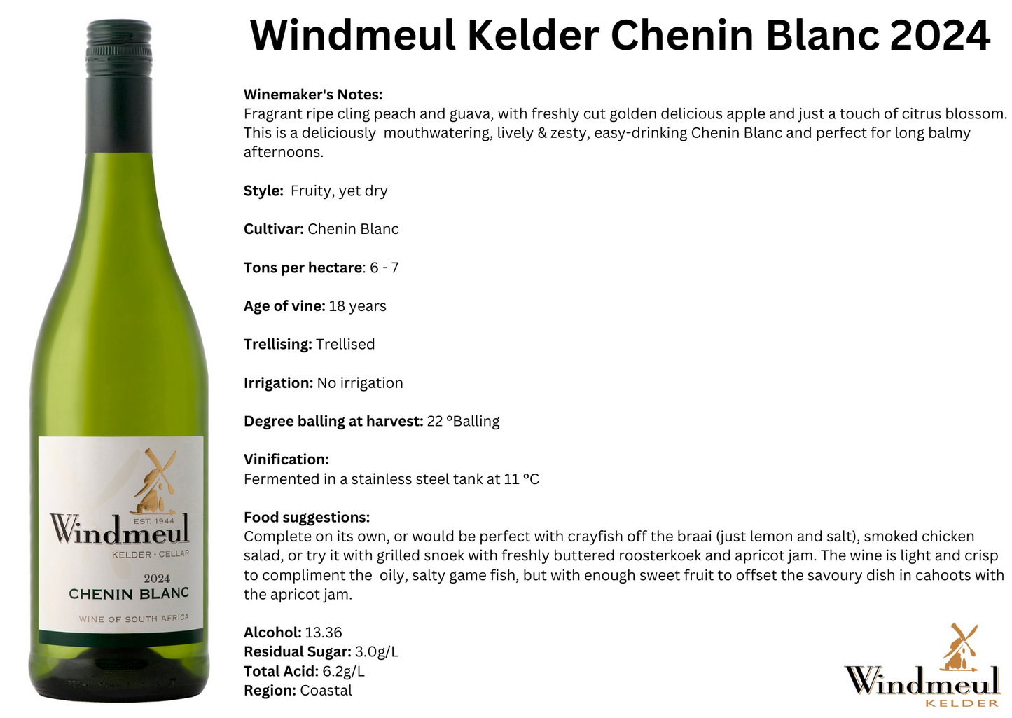 Windmeul Kelder Chenin Blanc