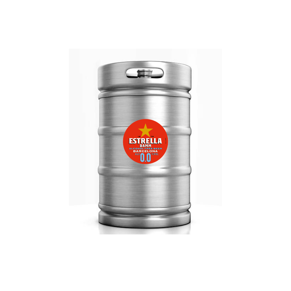 Estrella Damm 0.0% 20L Keg Order on request