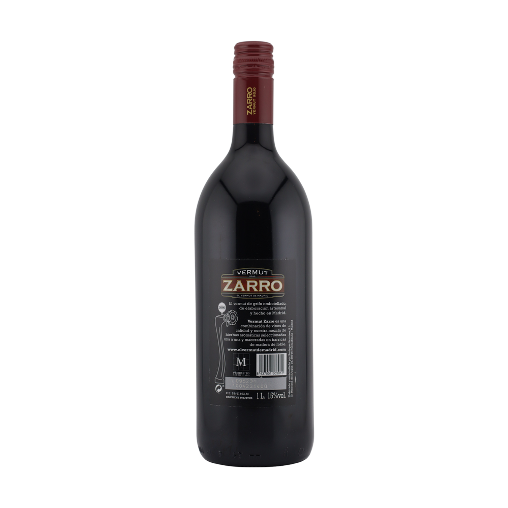Zarro Red Vermouth from Madrid 1 litre 15%vol.