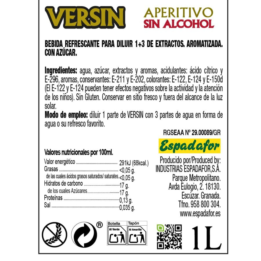 Versin - Vermouth Alcohol Free 0%